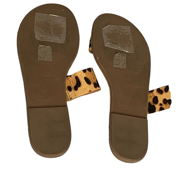 J. Crew Woman’s Leopard Print Sandals, Size  7 - Picture 9 of 10